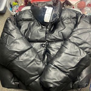 Zara Black Puffer Jacket TRF HEAT PWR